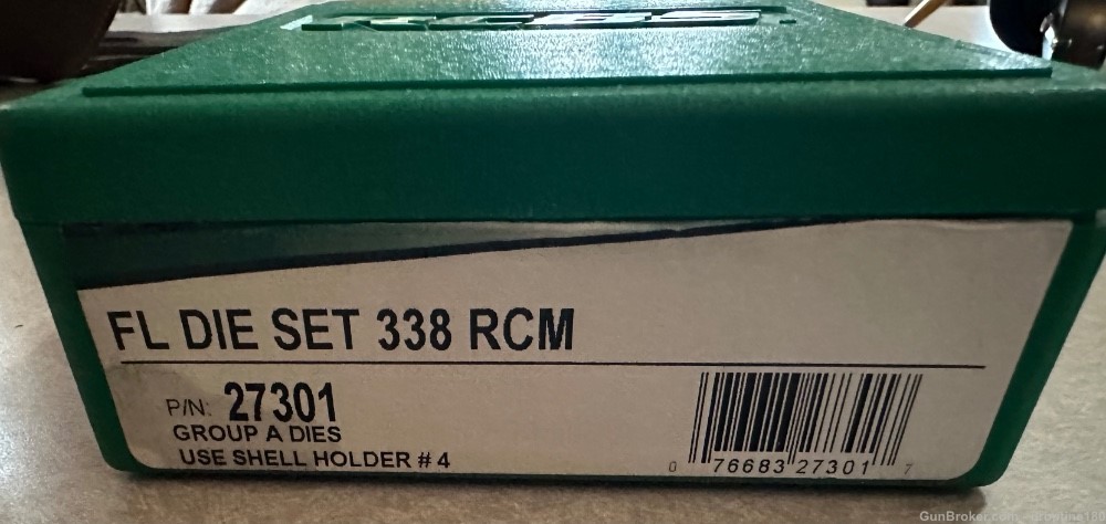 RCBS .338 RCM FL 2 Die Set w/ Box -img-0