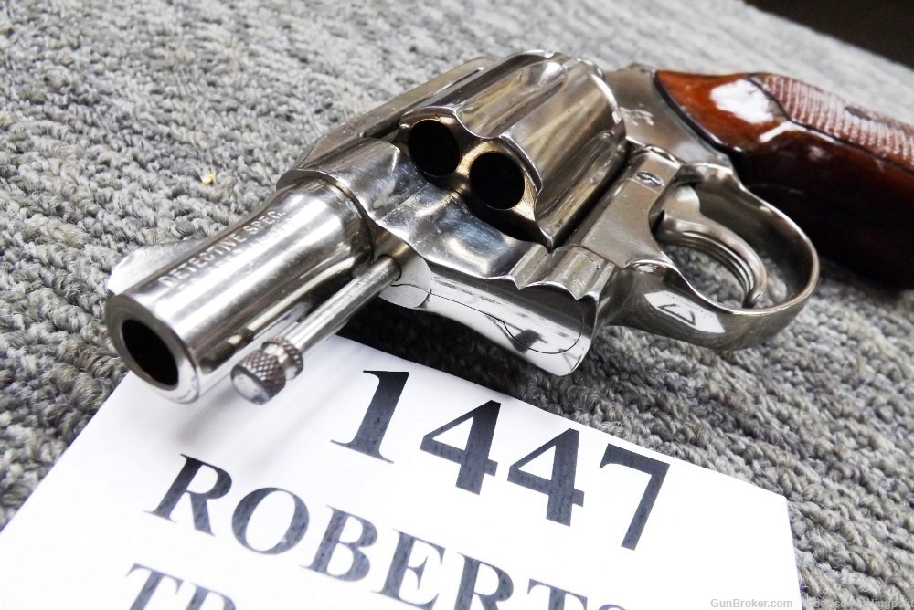 Colt .38 Spl Detective Special 2” Nickel Wood Grips 1969 C&R CA OK Revolver-img-9
