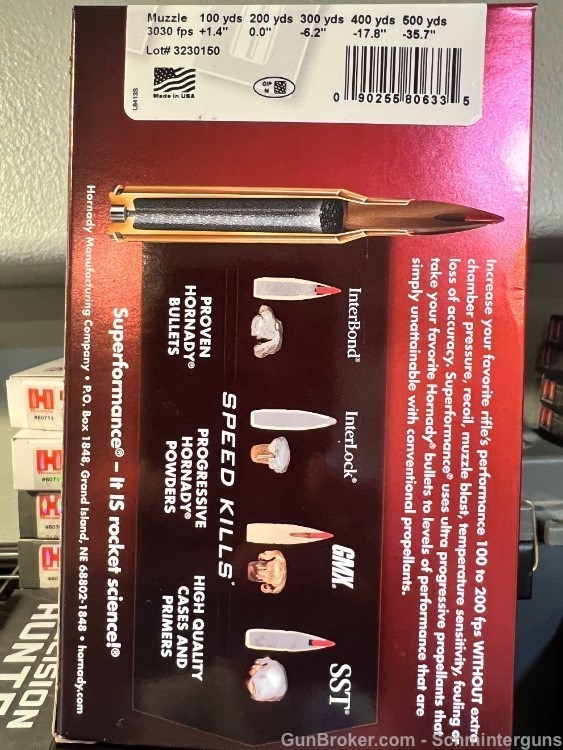 2  boxes of  HORNADY SUPERFORMANCE 7mm Rem Mag 162 grain SST new -img-1