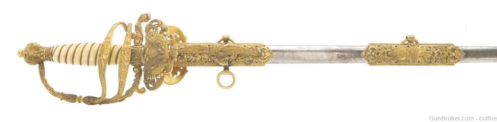 Beautiful Presentation Grade 1860 Staff & Field Sword (SW1306)-img-6