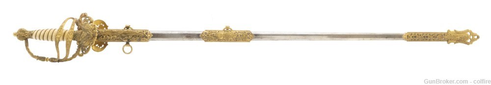 Beautiful Presentation Grade 1860 Staff & Field Sword (SW1306)-img-5