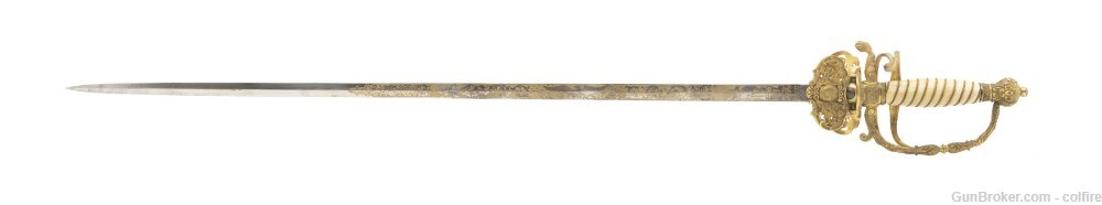 Beautiful Presentation Grade 1860 Staff & Field Sword (SW1306)-img-0
