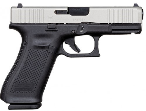 Glock G45 Apollo Custom Black/Silver 9mm Pistol-img-0