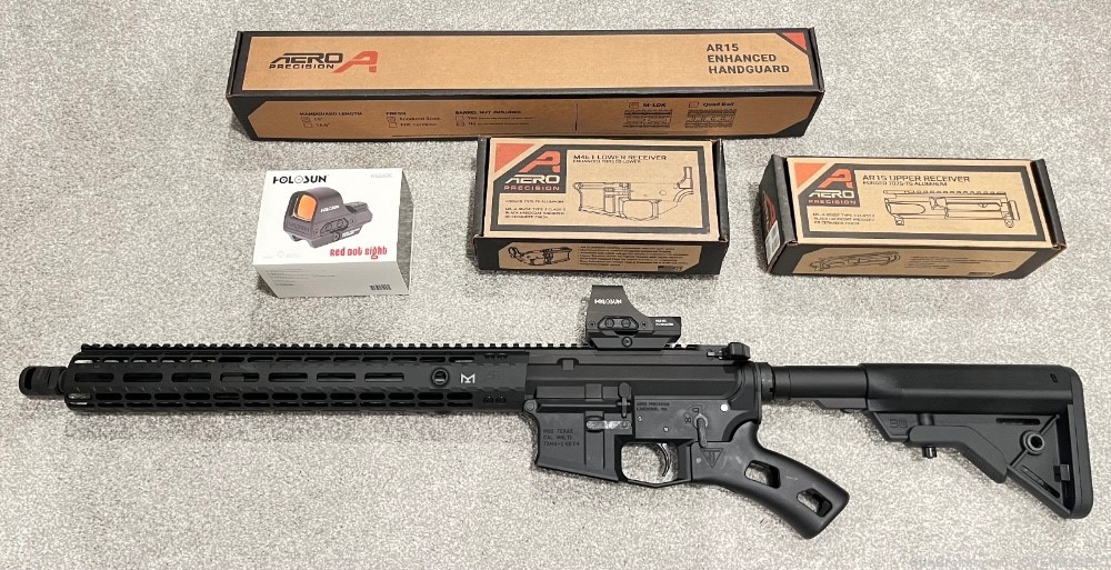 Aero Precision AR15 featureless rifle California compliant holosun-img-0