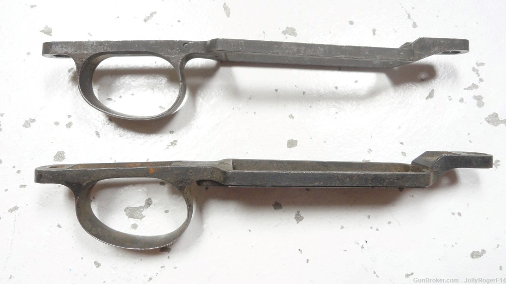 2x Eddystone Remington 1917 Enfield/P14 Trigger Guard Metal/Floor Plate-img-0