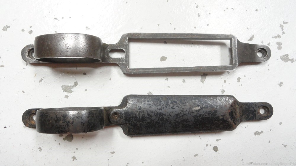 2x Eddystone Remington 1917 Enfield/P14 Trigger Guard Metal/Floor Plate-img-1