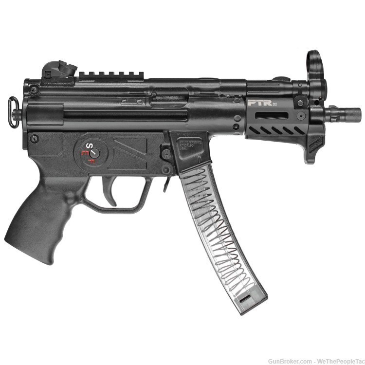 PTR 9KT Pistol Semi-Automatic #1 MP5K Clone 4.5" Barrel Black New Made USA-img-1