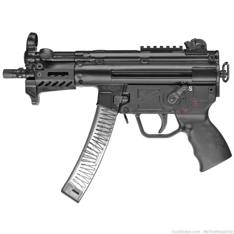 PTR 9KT Pistol Semi-Automatic #1 MP5K Clone 4.5" Barrel Black New Made USA-img-0