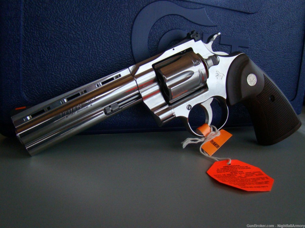Pair of Colt Python .357 MAG Revolvers 5" SS Snake 357 Magnum Consec #'s !-img-2