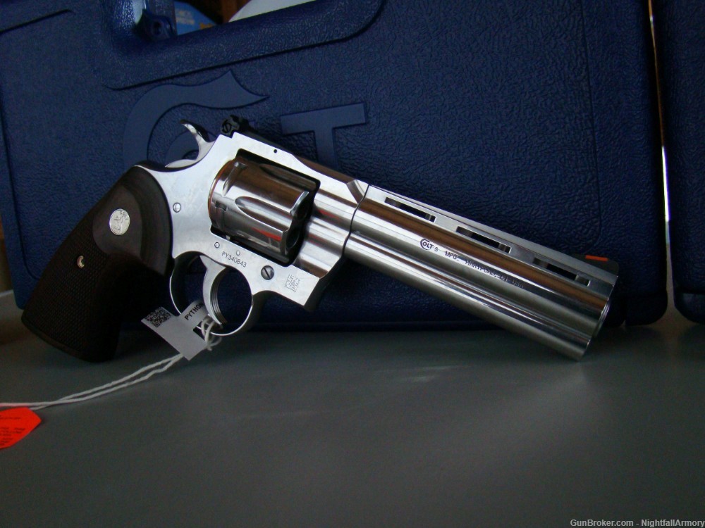 Pair of Colt Python .357 MAG Revolvers 5" SS Snake 357 Magnum Consec #'s !-img-1