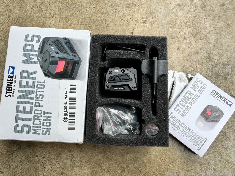 Steiner MPS Red Dot Micro Pistol Sight 1X Magnification-img-0