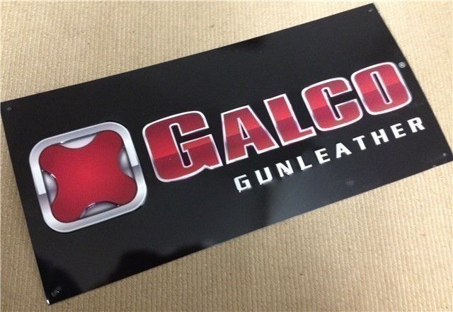 Galco Gunleather tin sign 11" x 22 1/2"-img-2