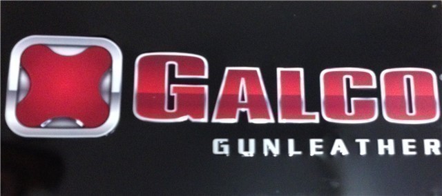 Galco Gunleather tin sign 11" x 22 1/2"-img-1