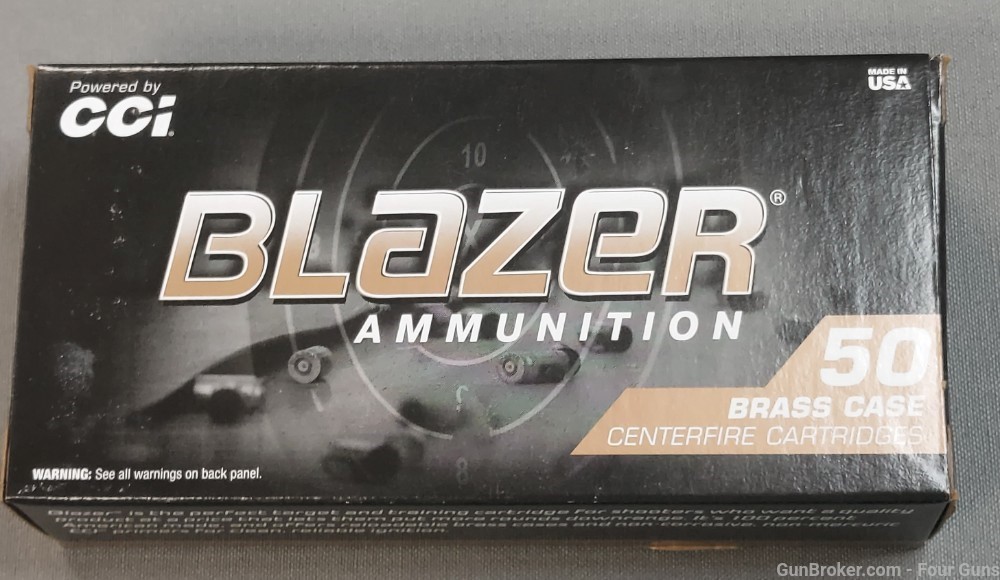CCi Blazer Brass 40S&W 165GR Centerfire FMJ Ammo (5210)-img-2