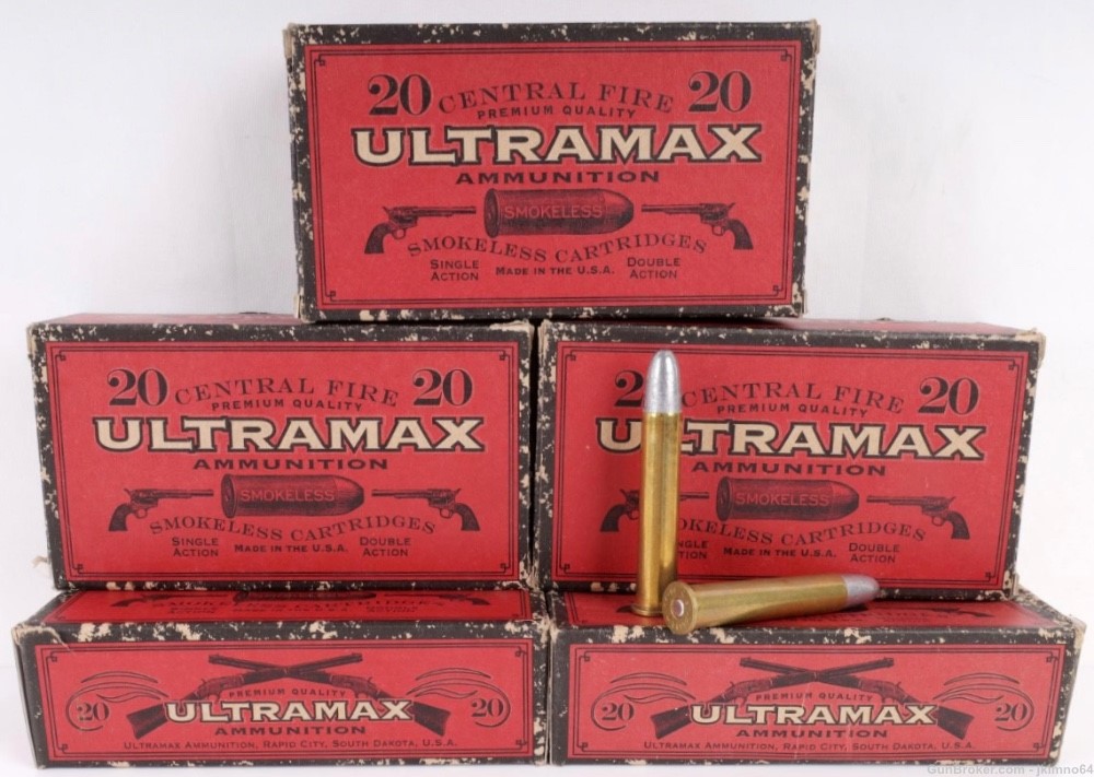 20 rounds of ULTRAMAX 45-90 WIN 500 GR RNL brass cased rifle ammo-img-2