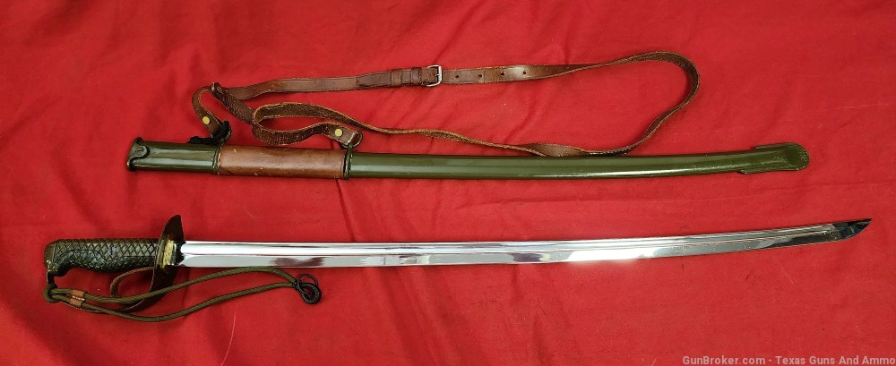 AUTHENTIC ORIGINAL PLA CHINESE 1965 CAVALRY SABRE SWORD GREAT SHAPE-img-8