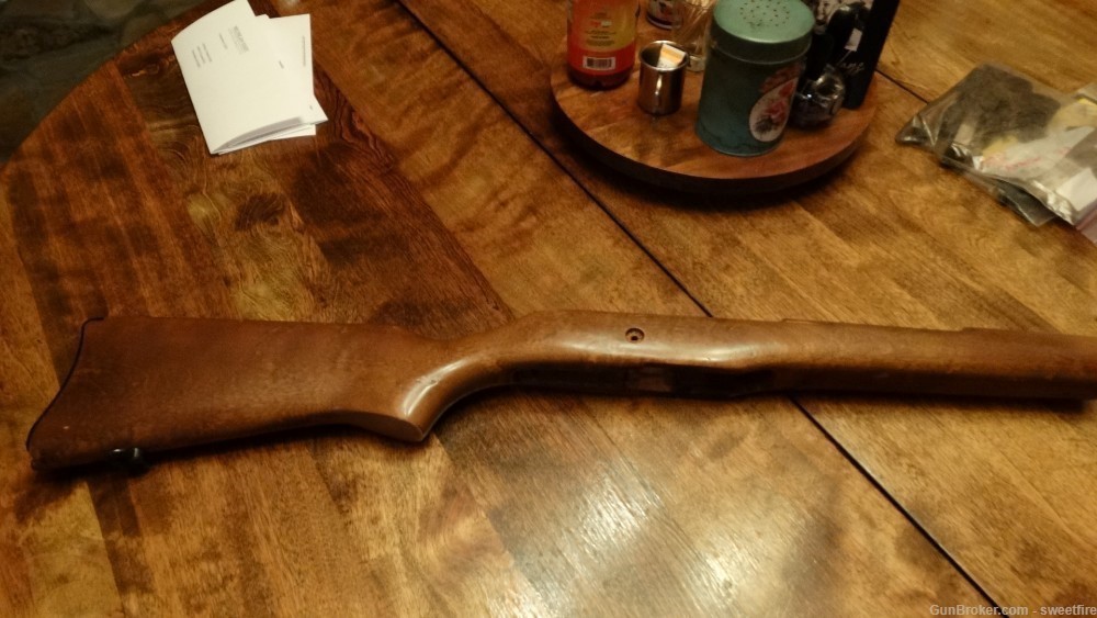 ruger mini-14 wooden stock.  some hardware.  read description-img-1