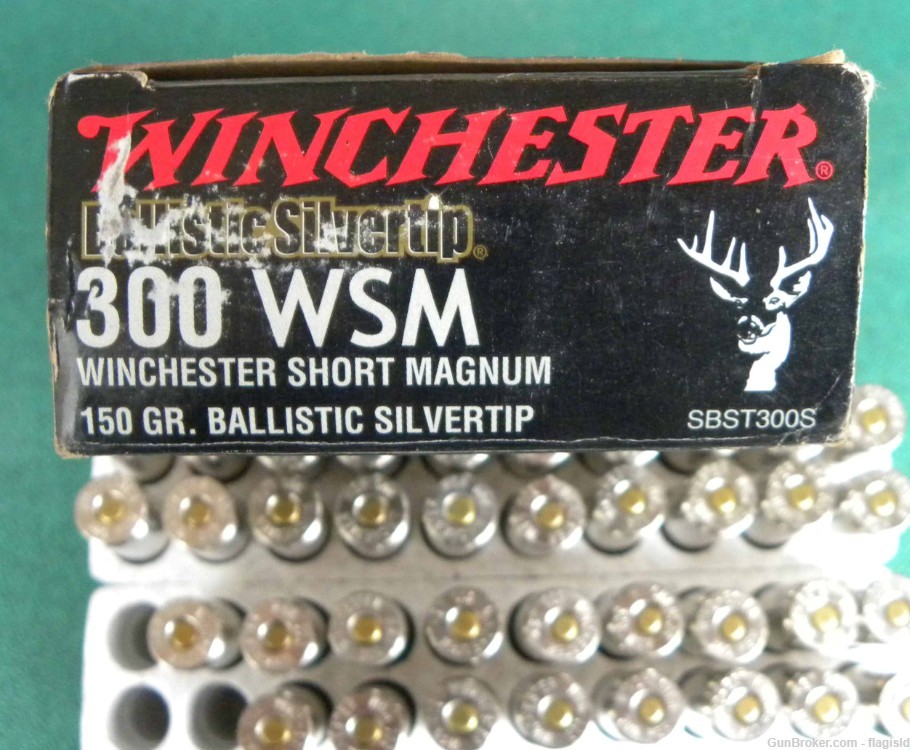 37 Rds of Winchester Supreme Ballistic Silvertip 300 WSM 150 Gr Ammunition-img-3