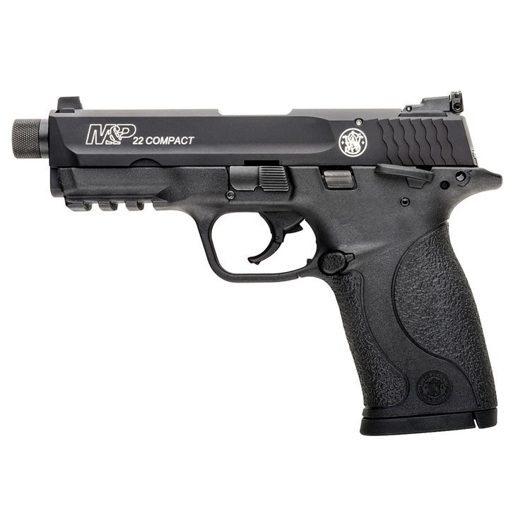 Smith & Wesson M&P22 Compact Suppressor Ready 3.56 22 LR -img-1