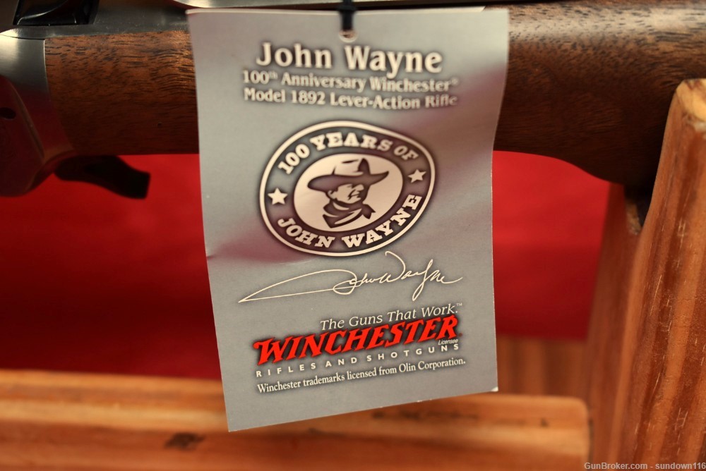 John Wayne Winchester 92 44-40 100th AN RARE Engraved Matched Pair Set 2007-img-36