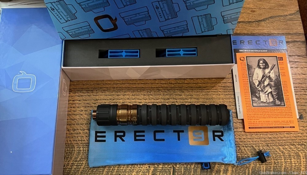Q Erector 9 Silencer Fully Modular Version with Piston BNIB-img-0
