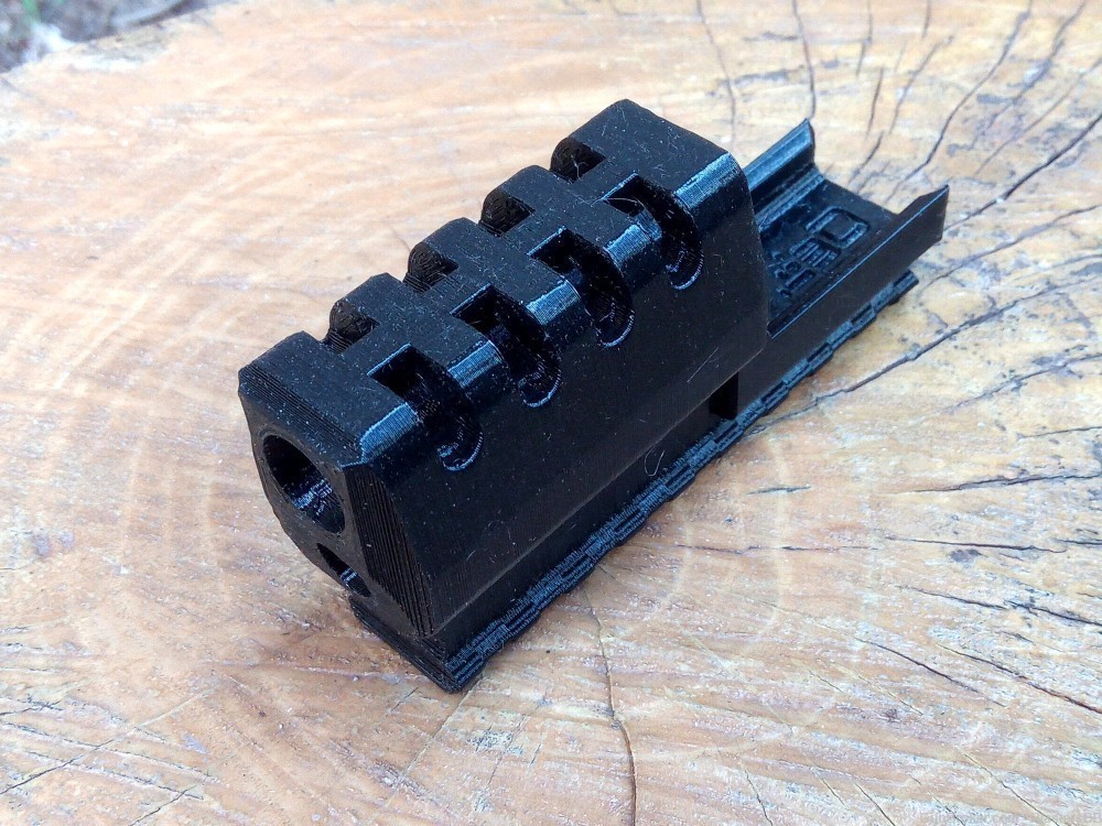 J.W. Frame Mounted Compensator with 9-Slots Rail for PPQ Airsoft Pistol-img-1