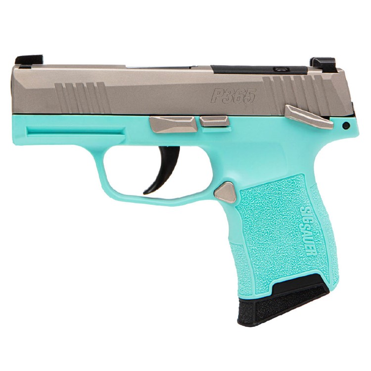 SIG SAUER P365-380 3.1in 2x10rd Mags Robin's Egg Blue Pistol 365-380-REB-MS-img-0