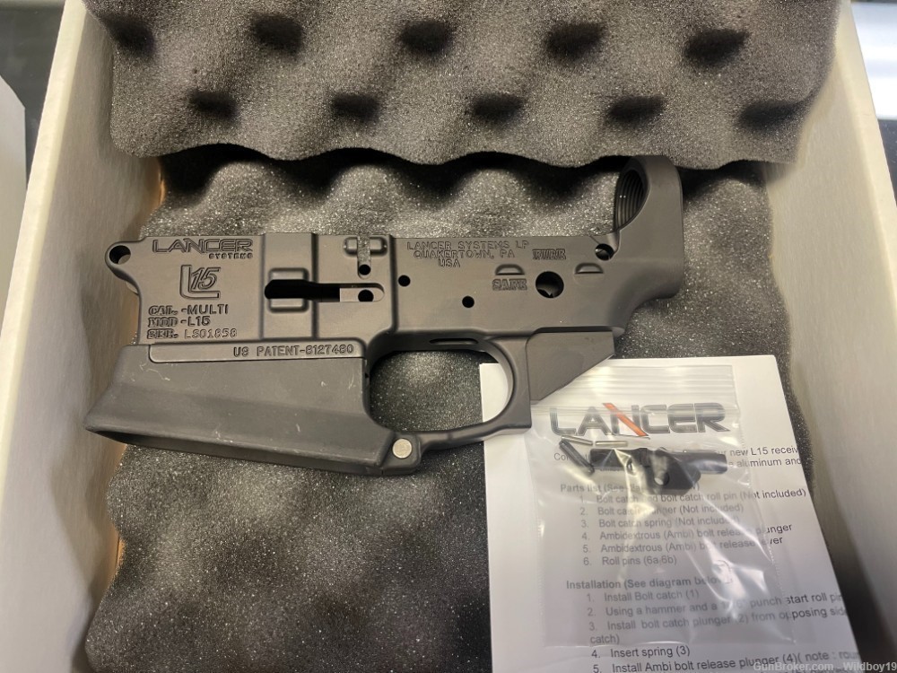 Lancer Systems L15 Stripped Lower Receiver w/ Standard Magwell-img-0
