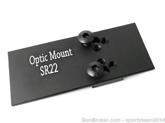  Ruger SR22 Optics Mount Plate for Holosun 407k/504k,Vortex Venom Red Dot-img-5