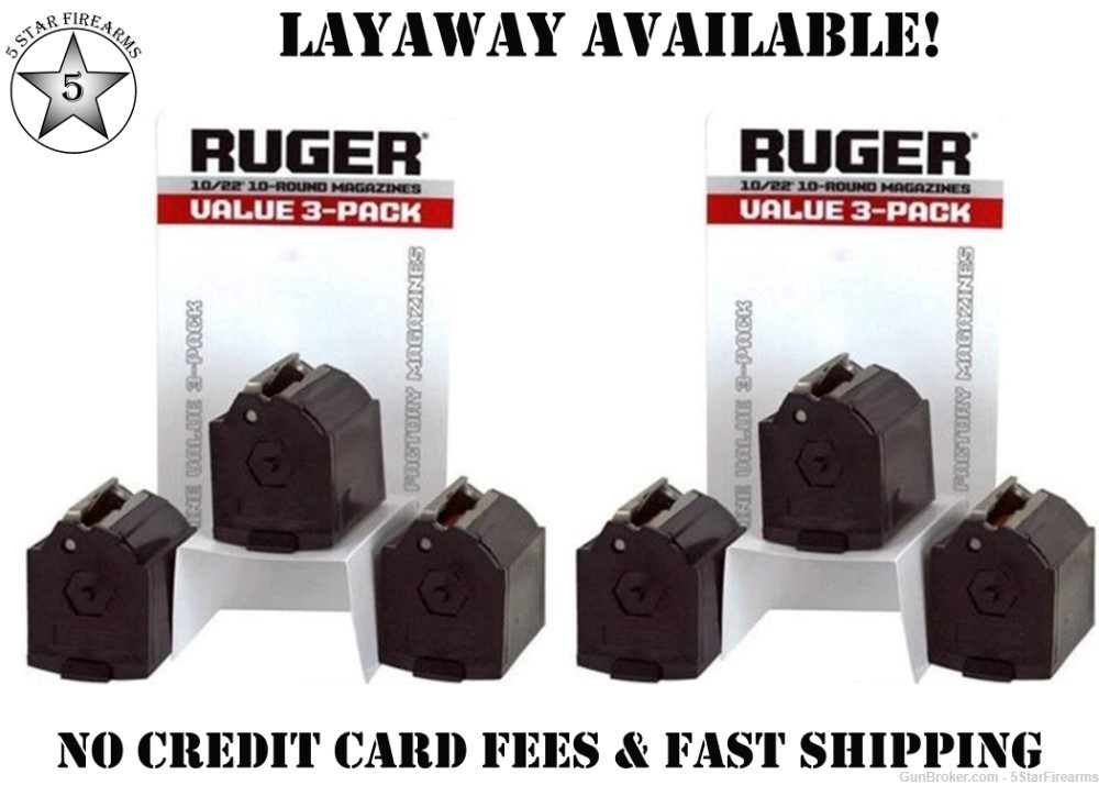 6 RUGER LX-1 left handed 10 round 10/22 Magazines-img-0