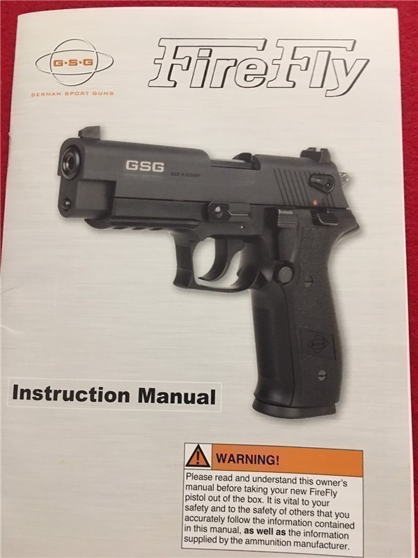 GSG FireFly Reprint Factory Owners Manual Bitcoin-img-0
