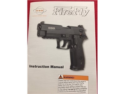 GSG FireFly Reprint Factory Owners Manual Bitcoin