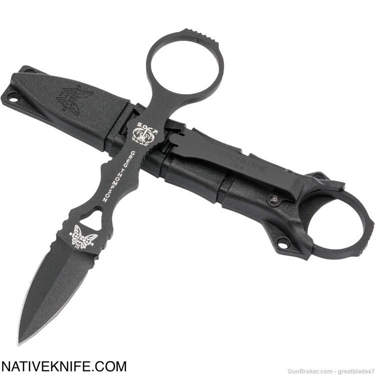 Benchmade Mini SOCP Fixed Blade Knife 177BK FREE SHIPPING!!-img-0