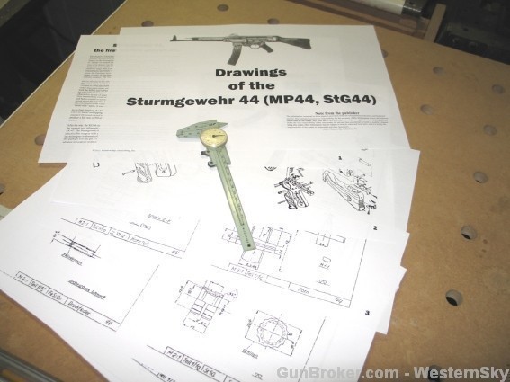Sturmgewehr 44 MP44 MP43 Drawings, Blueprints!-img-0