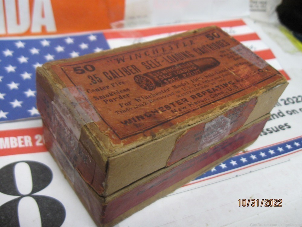 RARE Now 35 WIN Self Loading Box of Winchester 35 SL 180 gr AMMO-img-8