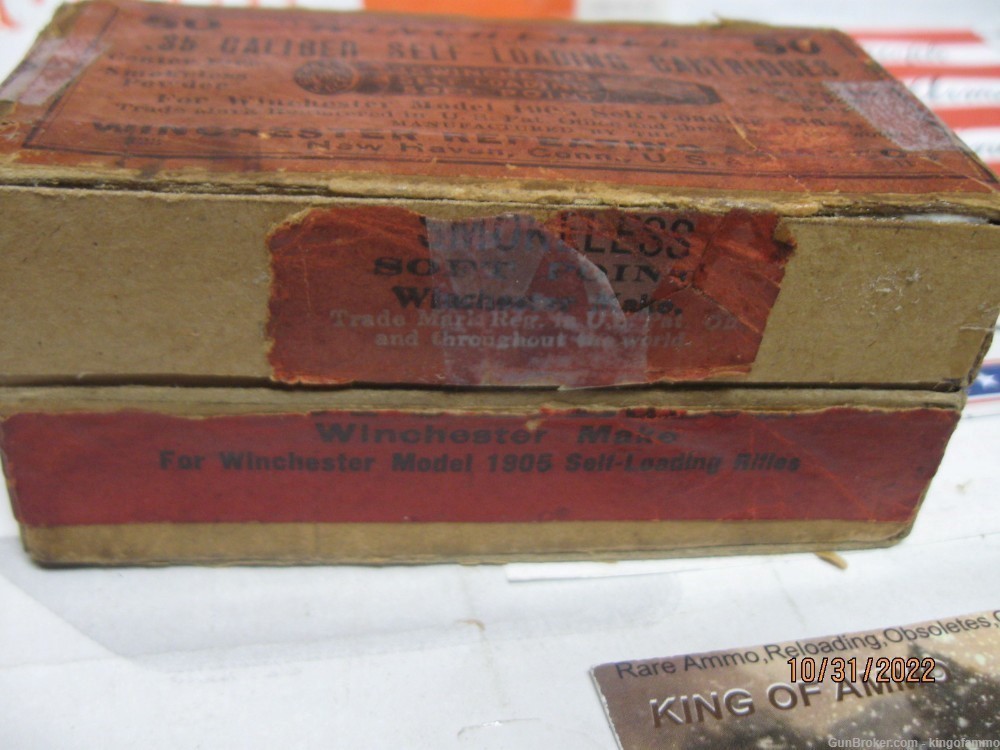 RARE Now 35 WIN Self Loading Box of Winchester 35 SL 180 gr AMMO-img-4
