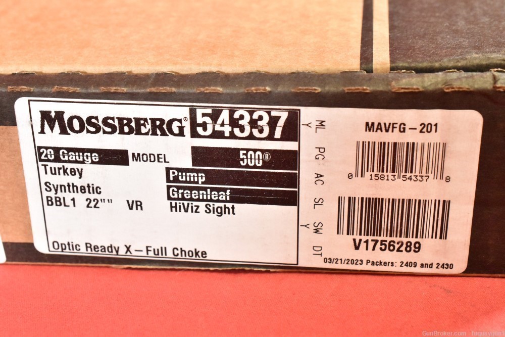 Mossberg 500 Turkey OR 20GA 22" Optic Ready Mossy Oak Greenleaf 500-Turkey-img-8