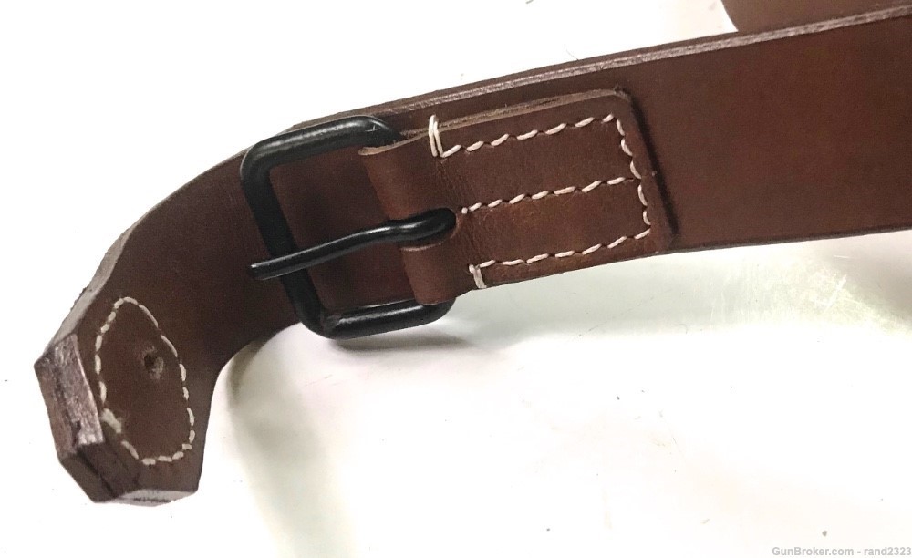 WWII CZECH GERMAN VZ-24 8MM MAUSER RIFLE LEATHER CARRY SLING-img-3