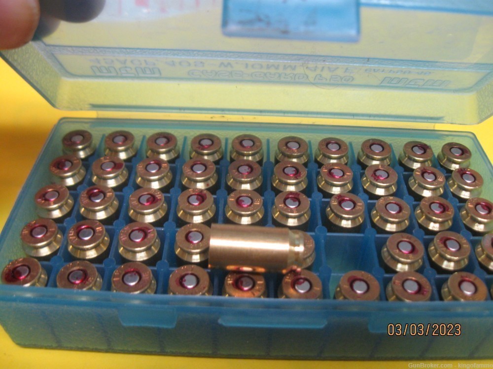 RARE now 41 AE New IMI 50 pcs Primed Brass in FREE Flip Top Box; ammo avail-img-1