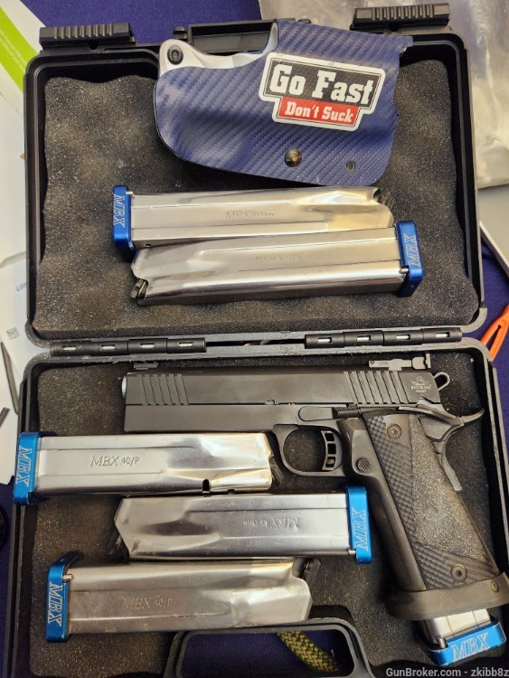 Rock Island Armory 1911a2 Pro Match Ultra .40 6 competition mags & holster-img-0