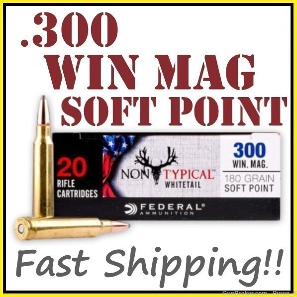 20rds Federal Non-Typical™ .300 Win Mag 150gr JSP 300WDT150 + FAST SHIPPING-img-0