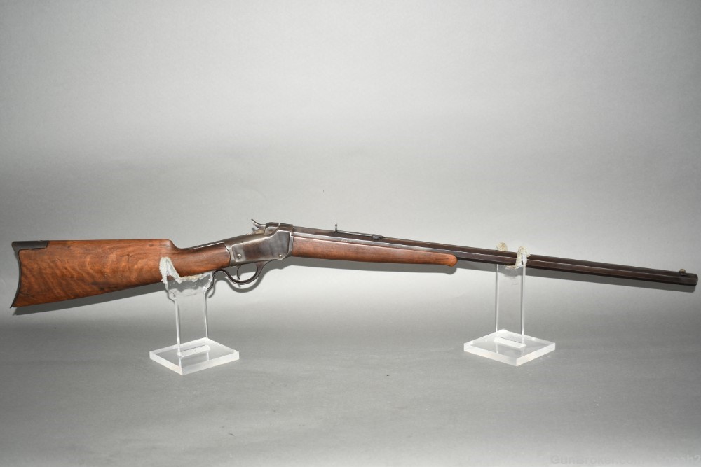 Winchester Model 1885 Low Wall Falling Block Rifle 32 Short Rimfire 1887-img-0