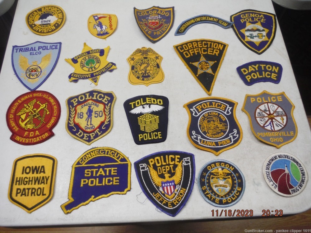 95 Police and Military patches lot of 95-img-9