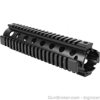 Quad Rail for Mid length AR with Round front cap-img-1