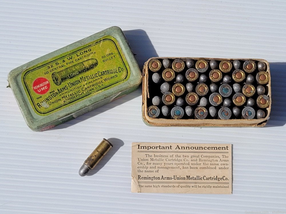 Remington UMC - .32 S&W Long - Vintage ammo-img-0