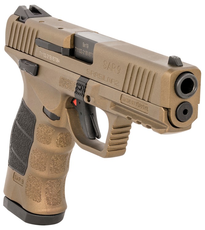 SAR USA SAR9 9mm Luger Pistol 4.40 17+1 Bronze SAR9BR-img-2
