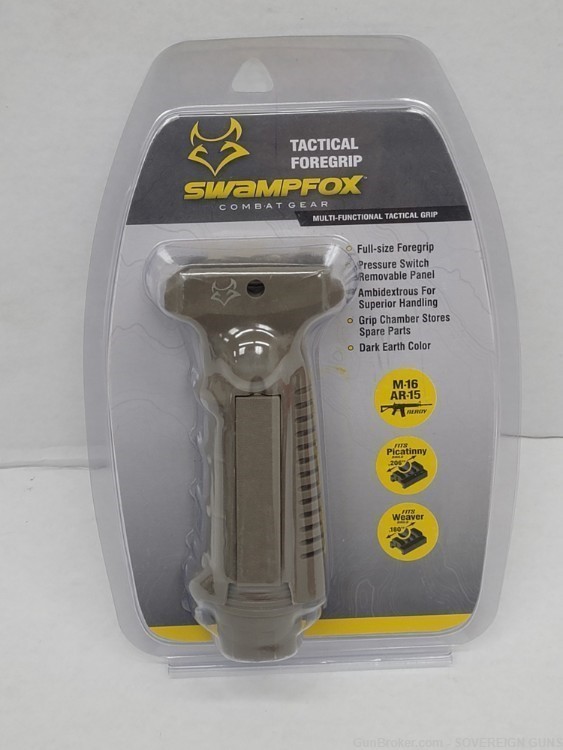 Swampfox Tactical Foregrip FDE Full Size Tactical Grip NEW-img-0