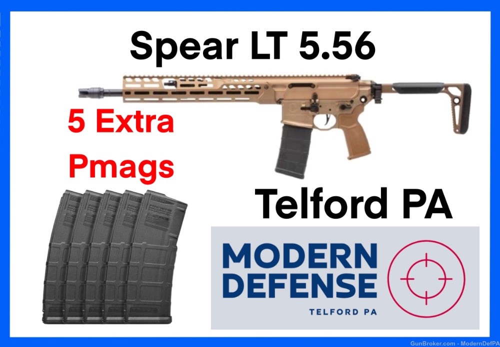 Sig Sauer MCX Spear LT 5.56 223 16" Rifle TELFORD PA-img-0