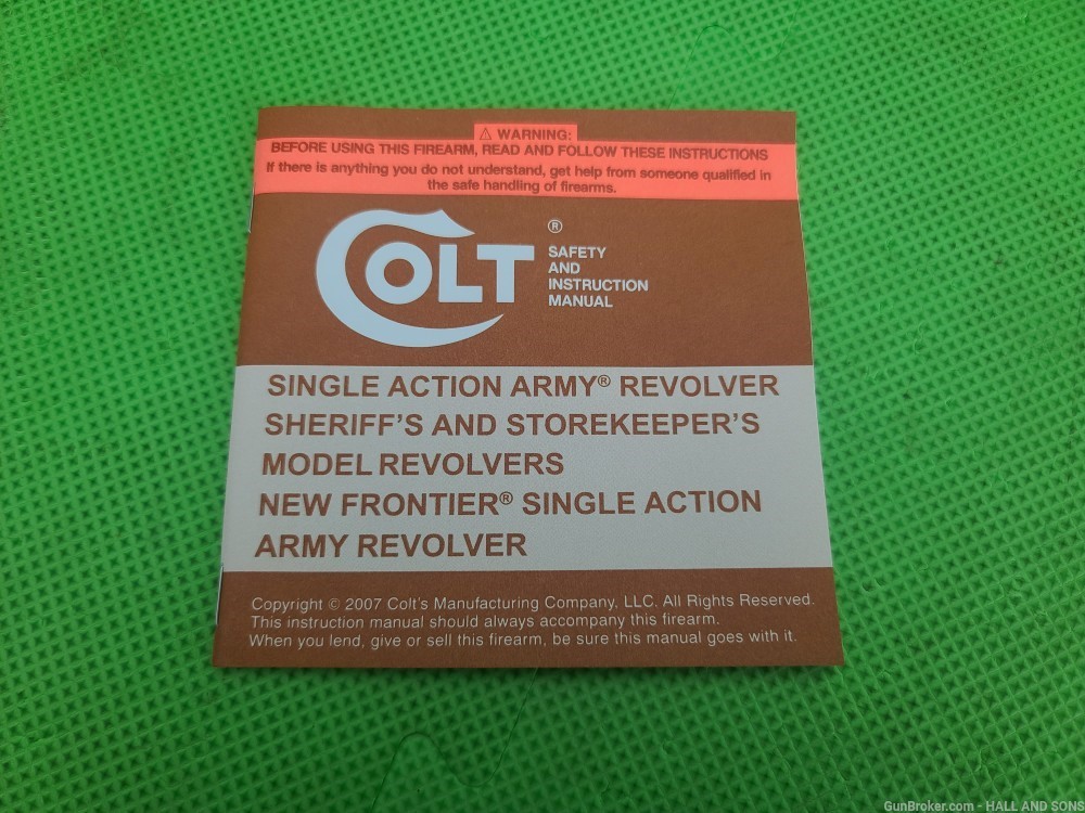 RARE COLT SAA * Single Action Army * 38-40 * P3850 + ORIGINAL BOX BORN 2008-img-9