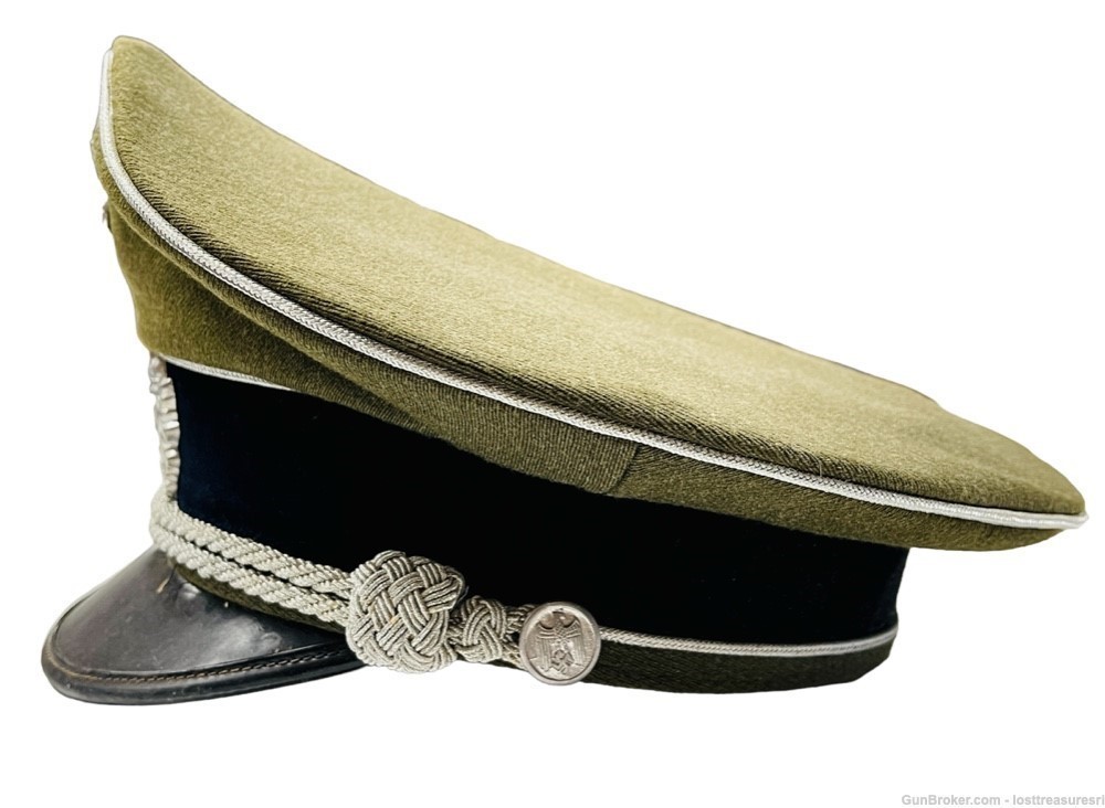 Repro WWII German Military Visor Cap WW2 WWII Uniform Wool Hat -img-28